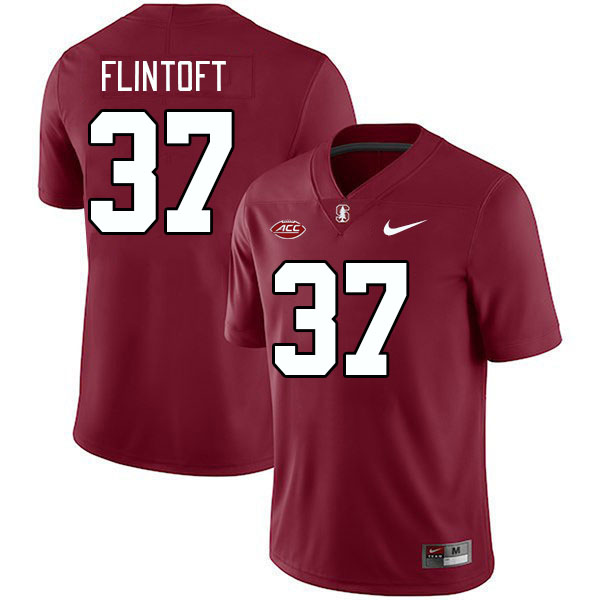 Men #37 Aidan Flintoft Stanford Cardinal 2024 ACC Conference College Football Jerseys Stitched-Cardi